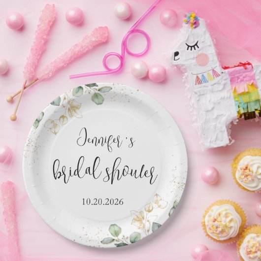 Eucalyptus Greenery Vrijgezellenfeest Paper Bord (Feest)