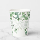 Eucalyptus Greenery Vrijgezellenfeest Paper Cups Papieren Bekers (Links)