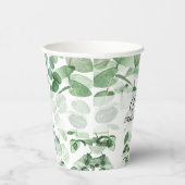 Eucalyptus Greenery Vrijgezellenfeest Paper Cups Papieren Bekers (Rechts)