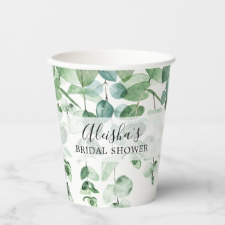 Eucalyptus Greenery Vrijgezellenfeest Paper Cups Papieren Bekers