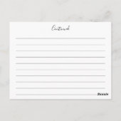 Eucalyptus Greenery Vrijgezellenfeest Recept Kaart (Achterkant)