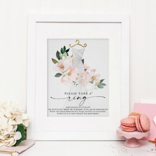 Eucalyptus Greenery Vrijgezellenfeest Ring Game Po Poster