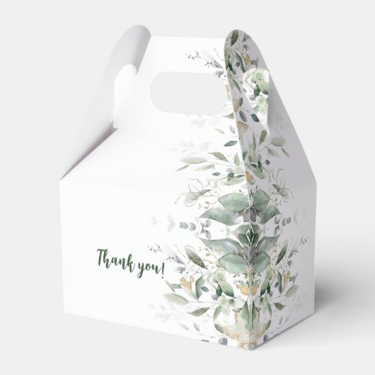 Eucalyptus Greenery Vrijgezellenfeest voorkeursbox Bedankdoosjes (Achterkant)