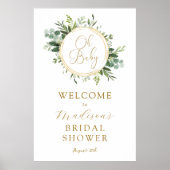 Eucalyptus Greenery Vrijgezellenfeest Welkom Poster (Voorkant)