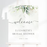 Eucalyptus Greenery Vrijgezellenfeest Welkomstteke Poster<br><div class="desc">Een prachtig vrijgezellenfeest-welkomstbord met waterverf eucalyptus en goudbladeren.</div>