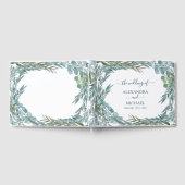 Eucalyptus Greenery Waterverf Botanical Wedding Gastenboek (Volledig)