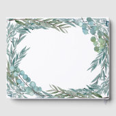 Eucalyptus Greenery Waterverf Botanical Wedding Gastenboek (Achterkant)