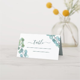 Eucalyptus Greenery Waterverf Botanical Wedding Plaatskaartje