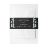 Eucalyptus Greenery Waterverf Botanical Wedding Uitnodigingen Wikkel (Voorkant Voorbeeld)