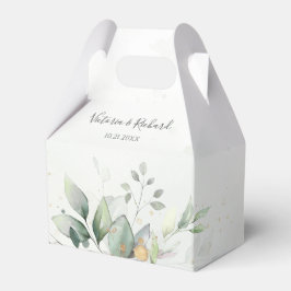 Eucalyptus Greenery Waterverf Elegant Wedding Bedankdoosjes