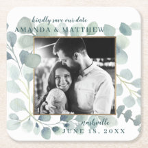 Eucalyptus Greenery Waterverf Foliage Dusty Blue