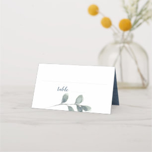 Eucalyptus Greenery Waterverf Foliage Dusty Blue Plaatskaartje