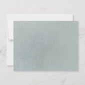 Eucalyptus Greenery Waterverf Foliage Dusty Blue RSVP Kaartje (Achterkant)