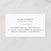 Eucalyptus Greenery Waterverf Navy Visitekaartje (Achterkant)