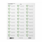 Eucalyptus Greenery Waterverf Return Address Etiket (Full Sheet)