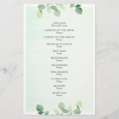 Eucalyptus Greenery Waterverf Wedding (Achterkant)