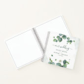 Eucalyptus Greenery Waterverf Wedding Guestbook Notitieboek (Binnen)