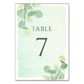 Eucalyptus Greenery Waterverf Wedding Kaart (Achterkant)