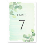 Eucalyptus Greenery Waterverf Wedding Kaart (Voorkant)