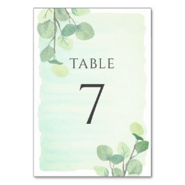 Eucalyptus Greenery Waterverf Wedding Kaart