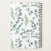 Eucalyptus Greenery Waterverf Wedding Planner (Achterkant)