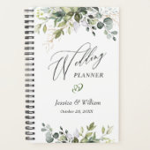 Eucalyptus Greenery Waterverf Wedding Planner (Voorkant)