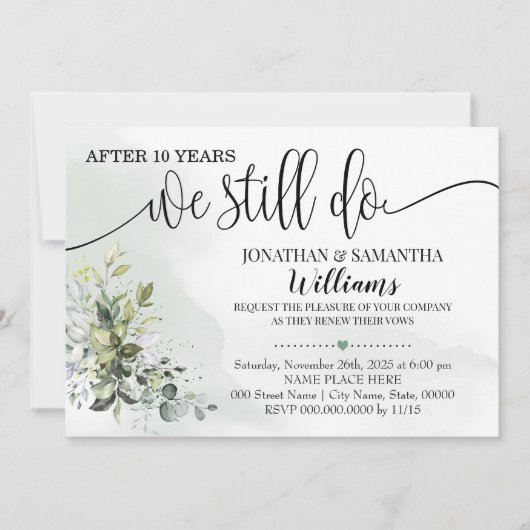 Eucalyptus greenery we doen het nog steeds kaart (Voorkant)