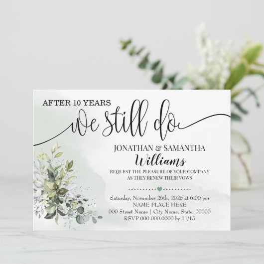 Eucalyptus greenery we doen het nog steeds kaart (Staand voorkant)