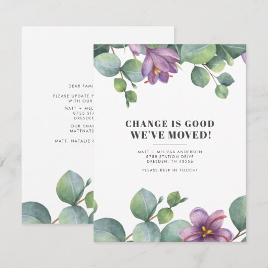 Eucalyptus Greenery We hebben botanische beweging (Voorkant / Achterkant)