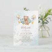 Eucalyptus Greenery We kunnen Baby shower afwachte Kaart (Staand voorkant)