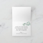 Eucalyptus Greenery Weddenschap Hartelijk dank Aankondiging (Binnen)