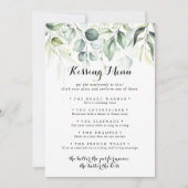 Eucalyptus Greenery Weddenschap Kissingmenu Spaark (Voorkant)