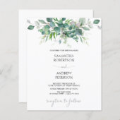 Eucalyptus Greenery Wedding (Voorkant / Achterkant)