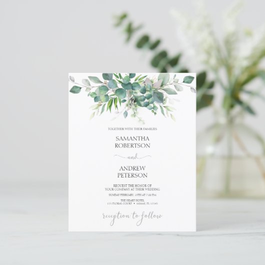 Eucalyptus Greenery Wedding (Staand voorkant)
