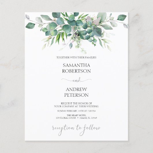 Eucalyptus Greenery Wedding (Voorkant)