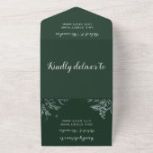 Eucalyptus Greenery Wedding and RSVP Response All In One Uitnodiging (Buitenkant)