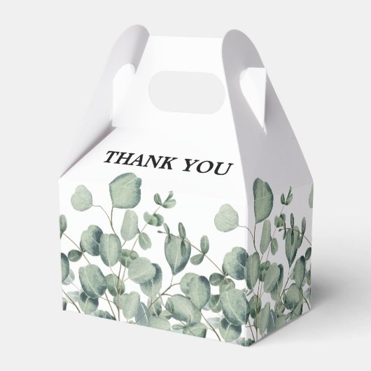 Eucalyptus Greenery Wedding Bedankdoosjes (Achterkant)