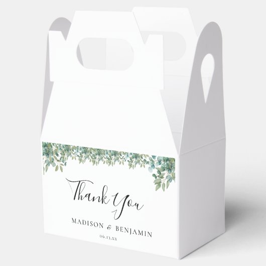 eucalyptus greenery wedding bedankdoosjes (Geopend)