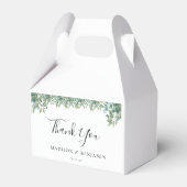 eucalyptus greenery wedding bedankdoosjes (Voorkant Zijde)