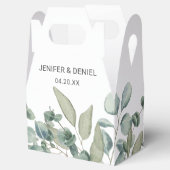 Eucalyptus Greenery Wedding Bedankdoosjes (Geopend)