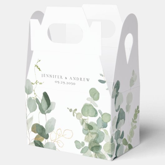 Eucalyptus Greenery Wedding Bedankdoosjes (Geopend)