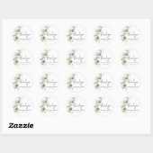 Eucalyptus Greenery Wedding Bedankt Ronde Sticker (Vel)