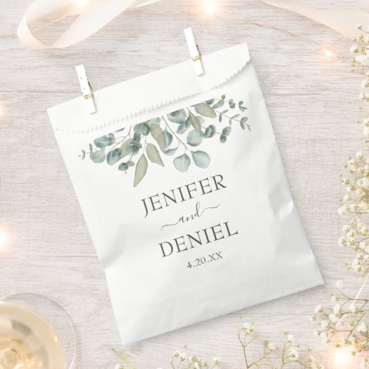 Eucalyptus Greenery Wedding Bedankzakje (Geknipt)