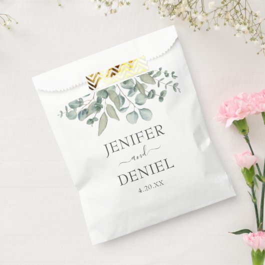 Eucalyptus Greenery Wedding Bedankzakje (Gezegeld)