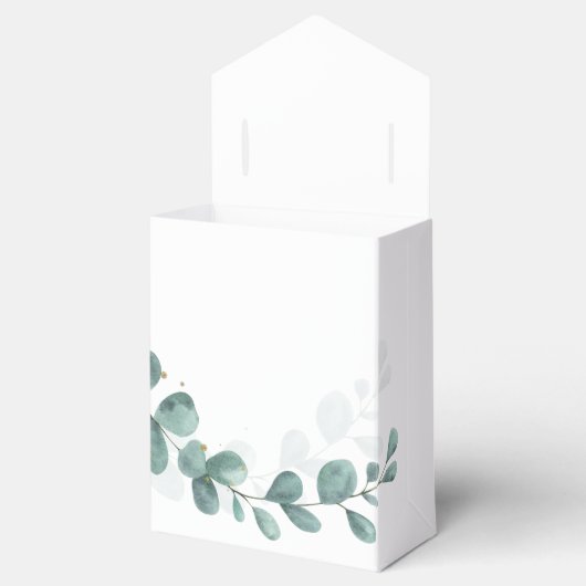 Eucalyptus Greenery Wedding Bonbonniere Bedankdoosjes (Geopend)