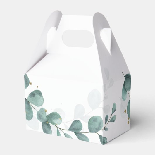 Eucalyptus Greenery Wedding Bonbonniere Gable Bedankdoosjes (Achterkant)