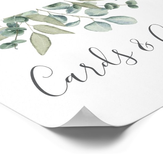 Eucalyptus Greenery Wedding Cards and Gift Poster (Hoek)