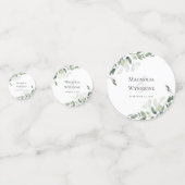 Eucalyptus Greenery Wedding Confetti (Voorkanten)