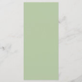 Eucalyptus Greenery Wedding Elopement Dinner Menu (Achterkant)