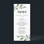 Eucalyptus Greenery Wedding Elopement-menu Menu<br><div class="desc">Moderne groene Eucalyptus Wedding Elopement Dinner Kaart. Eenvoudig aan te passen en aan uw behoeften aan te passen,  en uw gasten zullen enthousiast zijn wanneer zij deze perfecte en stijlvolle menu van het diner zien.</div>